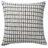 MÄSTERROT Housse de coussin, blanc/noir, 50x50 cm