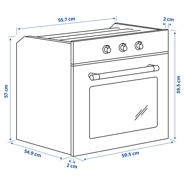 MATTRADITION Four à air pulsé, IKEA 300 acier inoxydable