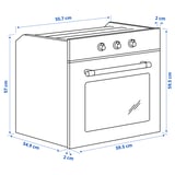 MATTRADITION Four à air pulsé, IKEA 300 noir