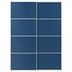 MEHAMN Jeu 2 ptes coul, blanc/double face bleu, 150x201 cm