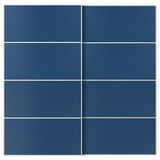 MEHAMN Jeu 2 ptes coul, blanc/double face bleu, 200x201 cm