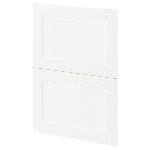 METOD 2 faces pr lave-vaisselle, Enköping blanc/effet bois, 60 cm