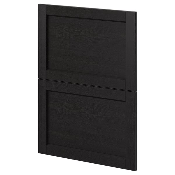 METOD 2 faces pr lave-vaisselle, Lerhyttan teinté noir, 60 cm