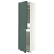 METOD Armoire pour réfrig./congélateur, blanc/Aspudden gris-vert foncé, 60x60x220 cm
