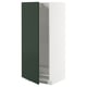 METOD Armoire pour réfrig./congélateur, blanc/Havstorp vert profond, 60x60x140 cm