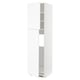 METOD Armoire réfrigérateur + 2 portes, blanc Enköping/blanc effet bois, 60x60x220 cm