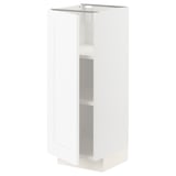 METOD Élément bas avec tablettes, blanc Enköping/blanc effet bois, 30x37 cm