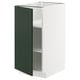 METOD Élément bas avec tablettes, blanc/Havstorp vert profond, 40x60 cm