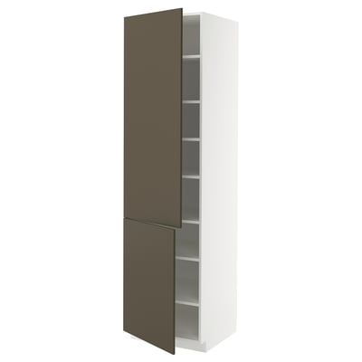 METOD Élément haut tablettes/2portes