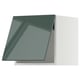 Option: METOD Élément mural horizontal, blanc/Kallarp gris-vert foncé brillant, 40x40 cm