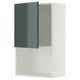 METOD Élément mural pour micro-ondes, blanc/Kallarp gris-vert foncé brillant, 60x100 cm