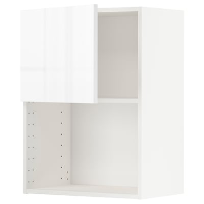 METOD Élément mural pour micro-ondes, blanc/Ringhult blanc, 60x80 cm