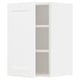 METOD Élément mural + tablettes, blanc Enköping/blanc effet bois, 40x60 cm