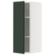 METOD Élément mural + tablettes, blanc/Havstorp vert profond, 30x80 cm