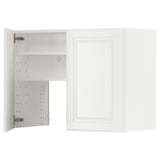 METOD Élt mur pr hotte av tabl/pte, blanc/Bodbyn blanc cassé, 80x60 cm