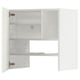 METOD Élt mur pr hotte av tabl/pte, blanc/Havstorp beige, 60x60 cm