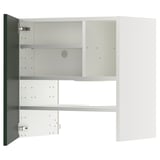 METOD Élt mur pr hotte av tabl/pte, blanc/Havstorp vert profond, 60x60 cm