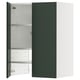METOD Élt mur pr hotte av tabl/pte, blanc/Havstorp vert profond, 60x80 cm