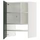 METOD Élt mur pr hotte av tabl/pte, blanc/Havstorp vert profond, 60x80 cm