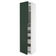 METOD / MAXIMERA Armoire 2 portes/4 tiroirs, blanc/Havstorp vert profond, 60x60x240 cm