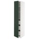 METOD / MAXIMERA Élément armoire avec tiroirs, blanc/Havstorp vert profond, 40x60x200 cm