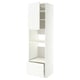 METOD / MAXIMERA Élément haut pr appareils encastrés, blanc/Aspudden blanc mat, 60x60x220 cm