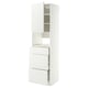 METOD / MAXIMERA Élément haut pr appareils encastrés, blanc/Stensund blanc, 60x60x220 cm