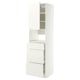 METOD / MAXIMERA Élément haut pr appareils encastrés, blanc/Veddinge blanc, 60x60x220 cm