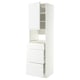METOD / MAXIMERA Élément haut pr appareils encastrés, blanc/Voxtorp blanc mat, 60x60x220 cm