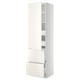 METOD / MAXIMERA Élément haut+tablettes/4tir/pte/2fc, blanc/Veddinge blanc, 60x60x220 cm
