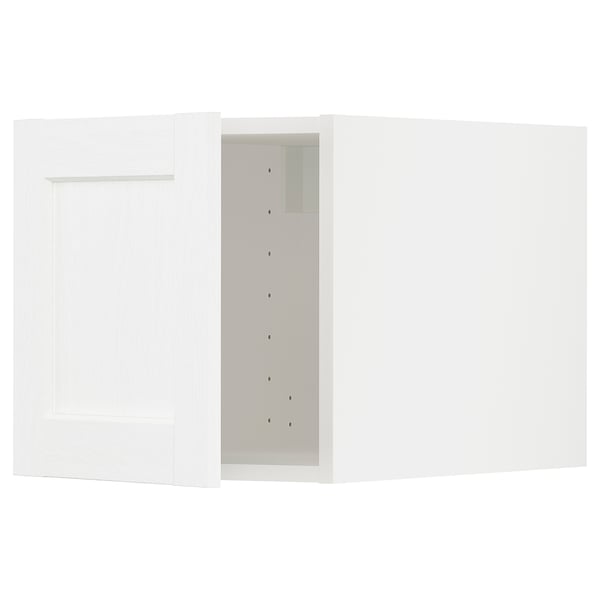 METOD Surmeuble, blanc Enköping/blanc effet bois, 40x40 cm