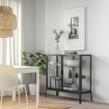 MILSBO Vitrine, anthracite, 101x100 cm