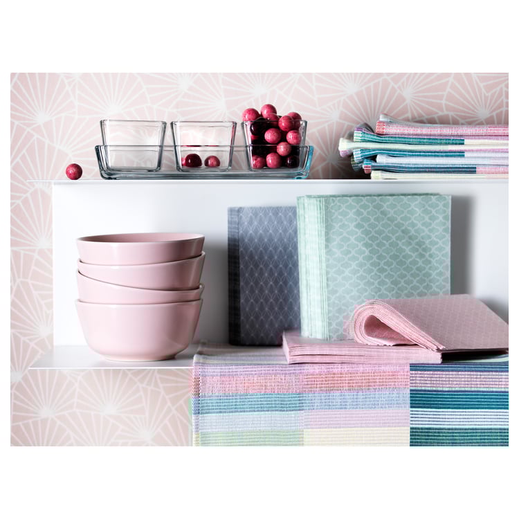 Couverts Ikea Rose MITTBIT Set de table, rose turquoise/vert clair, 45x35 cm - IKEA Suisse