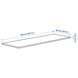MITTZON Plateau de table, blanc, 140x48 cm