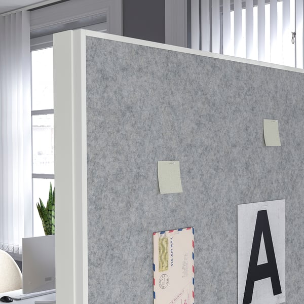 MITTZON Struct roul/tableau/tablet/bte câbl, blanc, 85x205 cm