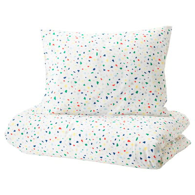 TROLLDOM Linge de lit enfant, 3 pièces, motif animaux de la  forêt/multicolore, 70x140 cm - IKEA Suisse