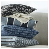 MOROTSMOTT Housse de coussin, bleu foncé/bleu gris, 50x50 cm