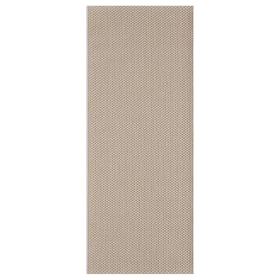 MORUM Tapis tissé à plat, int/extérieur, beige, 80x200 cm
