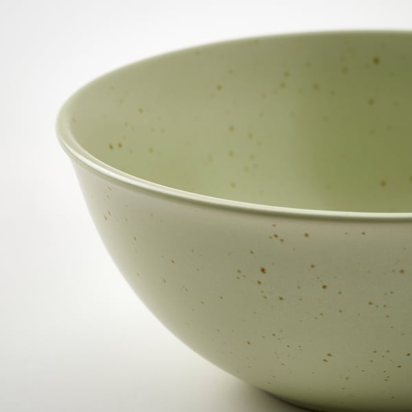 MOSSMAL Bol, motif à pois/vert clair, 17 cm