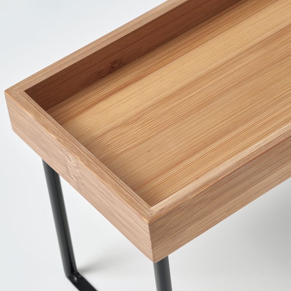 NÅLBLECKA Organiseur de plan de travail, métal/bambou, 23x13x15 cm