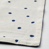 NISSÖGA Set de table, blanc/bleu foncé, 45x35 cm
