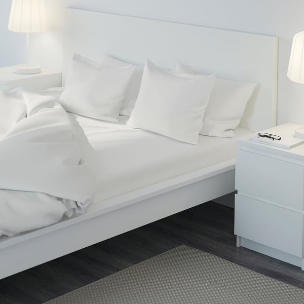 NORDRUTA Drap housse, blanc, 160x200 cm