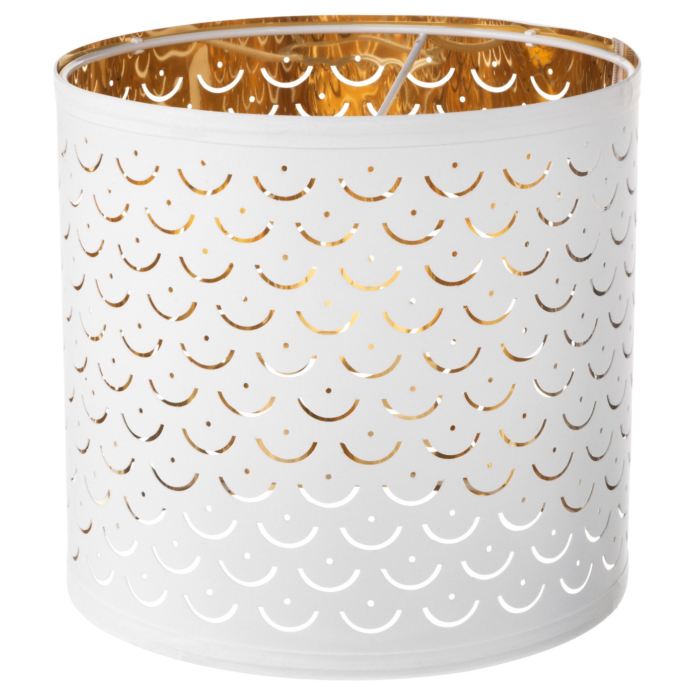 NYMÖ abatjour, blanc/couleur laiton, 24 cm IKEA Suisse