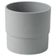 Option: NYPON Cache-pot, intérieur/extérieur gris, 12 cm