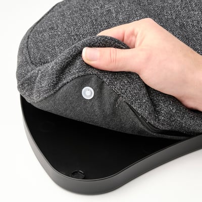 ÖJULF Support ordinateur portable, gris foncé, 52x38 cm