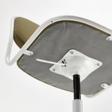 ÖRFJÄLL Chaise pivotante, blanc/Vissle jaune vert