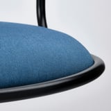 ÖRFJÄLL Chaise pivotante, noir/Vissle bleu