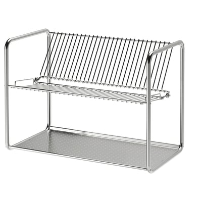 ORDNING Égouttoir à vaisselle, acier inoxydable, 50x27x36 cm