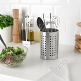 ORDNING Pot à ustensiles de cuisine, acier inoxydable, 18 cm