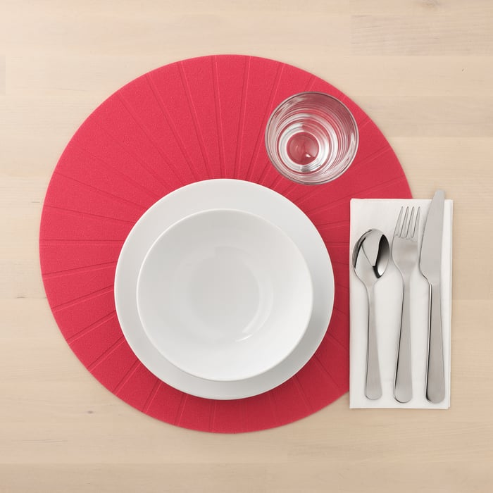 Set De Table 6 Pièces + 6 Sous-Verres – Cuir PU Double Face Bicolore Vert Menthe/Ivoire, Lavable, Antidérapant, Protection Élégante Table à Manger